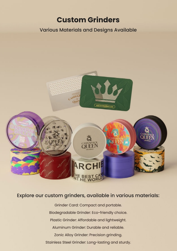 custom logo weed grinder